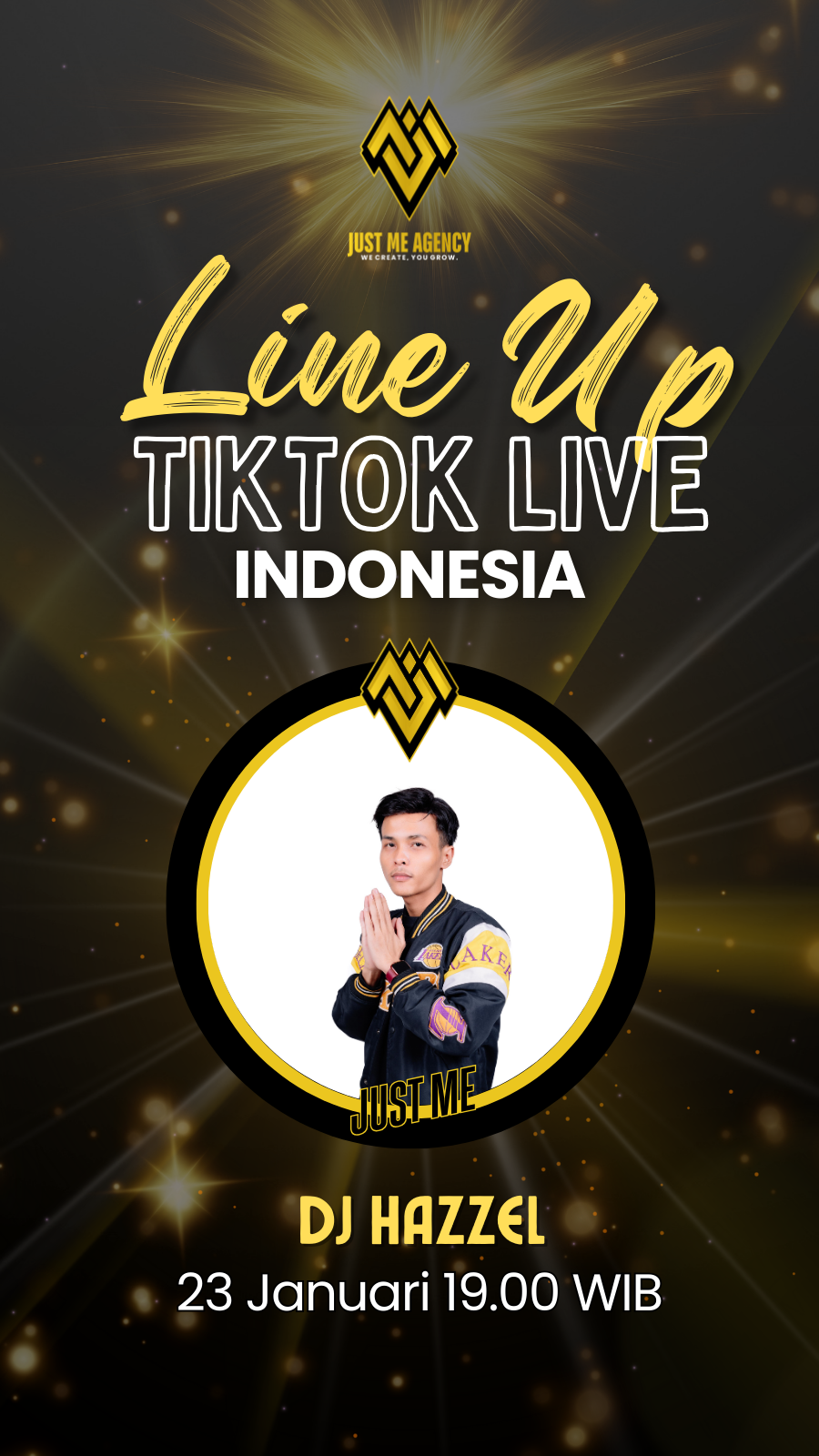 LINE UP TIKTOK LIVE DJ HAZZEL