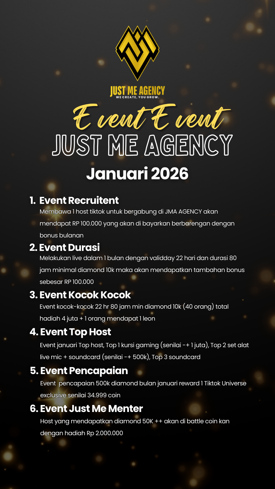 EVEN JUST ME AGENCY JANUARI 2026