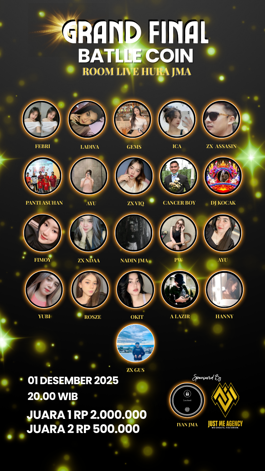 GRAND FINAL BATTLE COIN ROOM LIVE HURA JMA SESSION 3