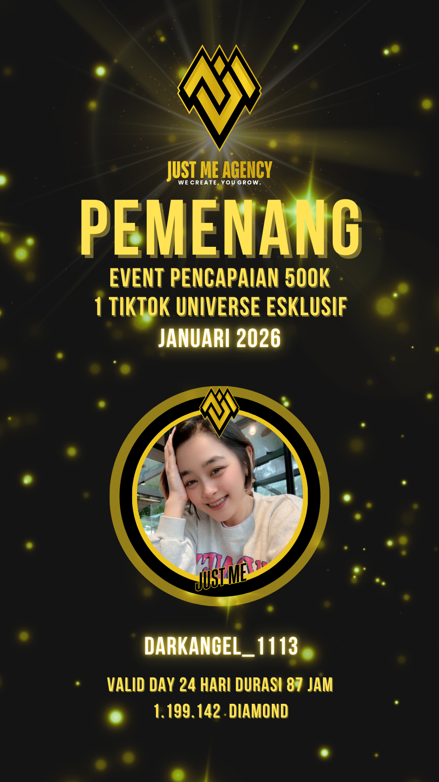 PEMENANG EVENT PENCAPAIAN 500k DIAMOND JANUARI 2026